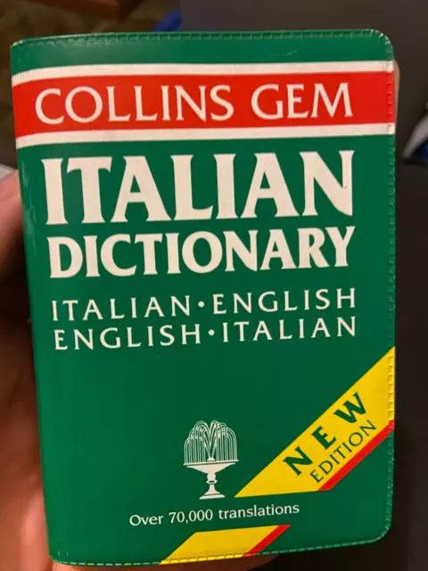 Italian Dictionary Collins Gem Study Holiday Business Italy Italia