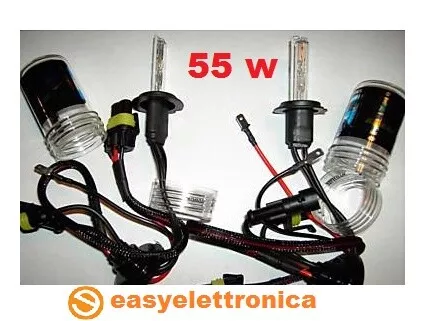 LAMPADE H7  55W  RICAMBIO  KIT XENON XENO 6000K LUCE HID per centraline da 50 55