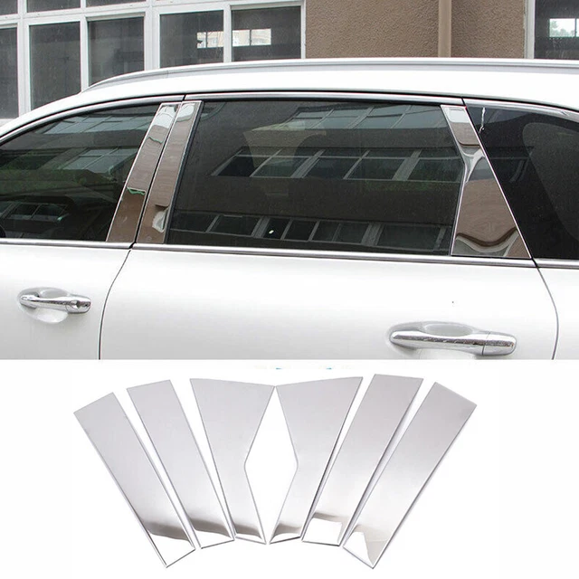 6Pc Chrome Pillar Post Trim for 97-03 Lexus Rx 300