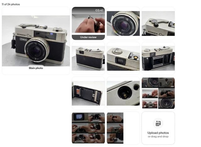 KONICA C35 FLASH Matic 35mm Télémètre Caméra à Film 28960 EUR 27,67 ...