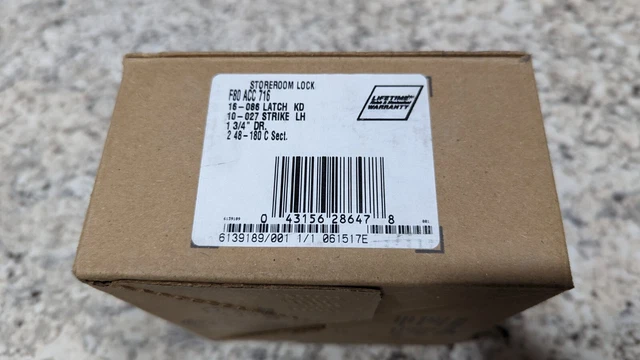 schlage storeroom lock F80 ACC 716
