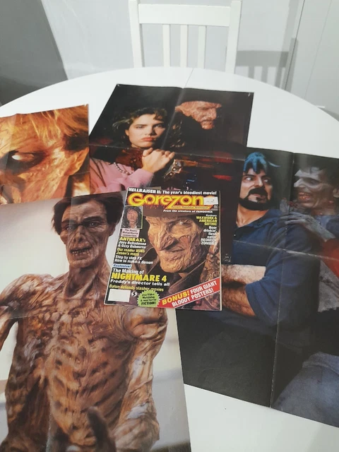 Vintage Gore Zone Issue 4 ,Freddy Krueger+ 4 Double Sided Posters. Vintage Gore Zone Issue 4 ,Freddy Krueger+ 4 Double Sided Posters.