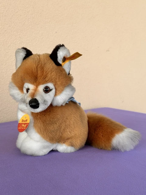 STEIFF SNUFFI FOX Plush Toy 077227 Retired Tagged 16cm Red Foxy with ...
