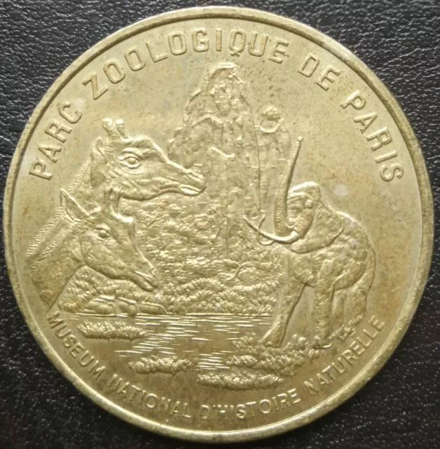 JETON médaille touristique MONNAIE DE PARIS 2001 Parc Zoologique ZOO Vincennes