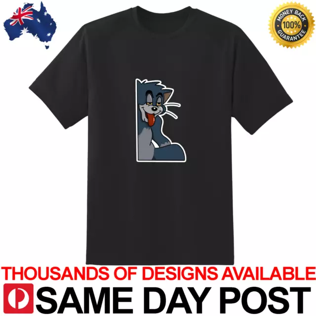 THIRSTY TOM Premium Black Shirt 100% Cotton TShirt Tee Aussie Meme Funny Jerry