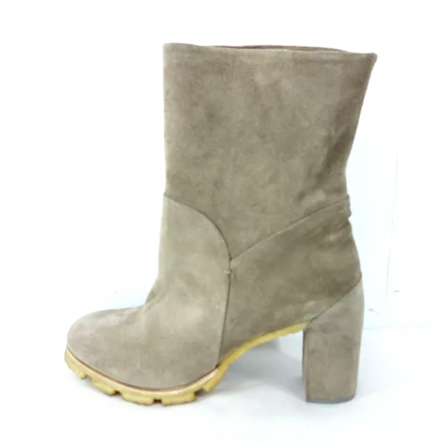 Silvano Sassetti Femmes Chaussures Bottines Bottes Beige Cuir Np 479 Neuf
