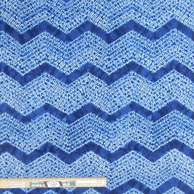 Quilting Patchwork Sewing Fabric Shibori Tochi Waves 50x55cm FQ 3