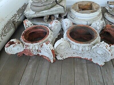 4 Vintage/Antique 83" Round Wood Load Bearing Structural Porch Columns from 1912 8