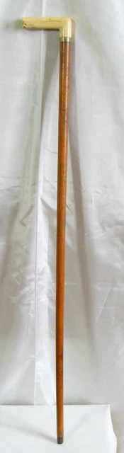 FOUET DE CHASSE AUX GENS SWAIN HALLMARKED - POIGNÉE EN BOIS