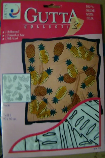 No.3E - Gutta 100% Silk Arty's Collection Cloth 90x90 Pg. 8 DIY