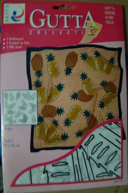 No.3E - Gutta 100% Silk Arty's Collection Cloth 90x90 Pg. 8 DIY