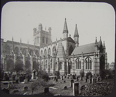 Glass Magic Lantern Slide CHESTER CATHEDRAL FROM S.E. C1890 PHOTO CHESTER . UK