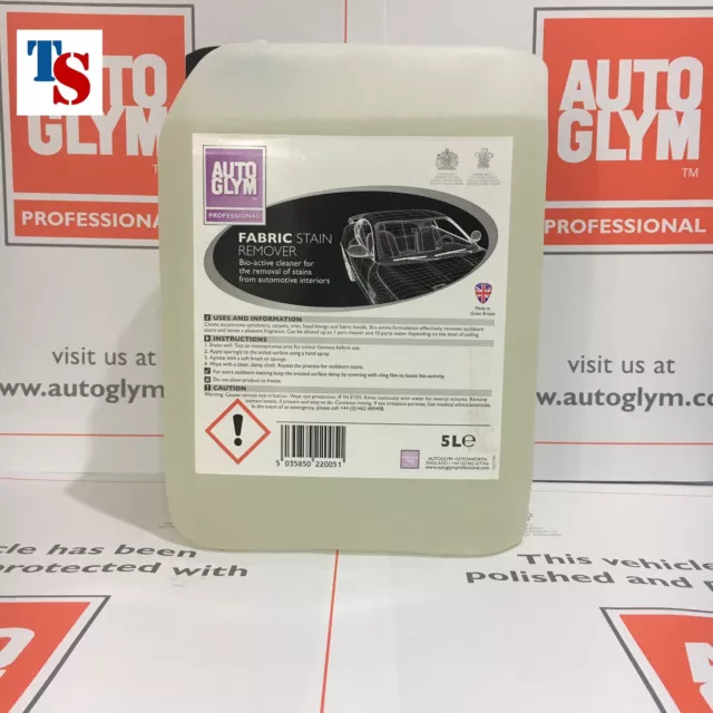 Autoglym Fabric Stain Remover 5 Litre 5L (Car Clean PRO USE ORIGINAL PACK)