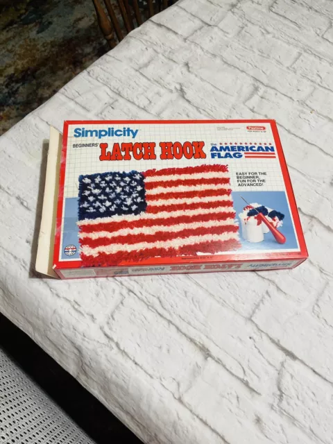 Kit de gancho de pestillo de colección Simplicity bandera estadounidense (acabado 8-1/2""x12"") nueva caja abierta