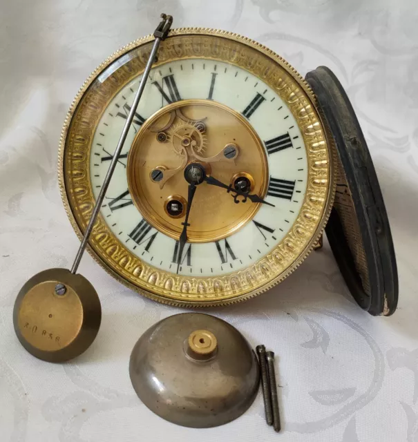 wunderschönes Uhrwerk mit Brocot Hemmung für eine Tischuhr Kaminuhr Pendule