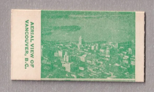 Aerial View of Vancouver, B. C. CAN. Rhodes Mfg. Co. Fortune Teller Card