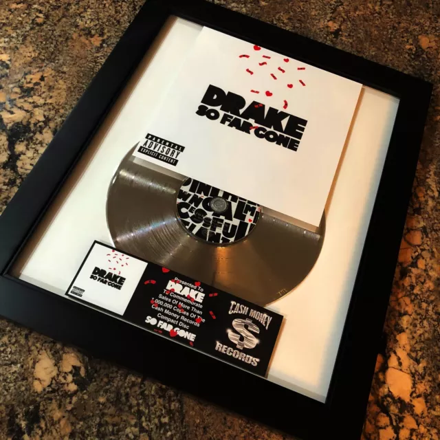 DRAKE ( SO FAR GONE ) Award Vinyl LP CD Record Album MTV $200.00 - PicClick