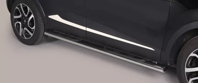 Pedane Poggiapiedi Ovali , Oval Side Bar With Steps , Per Renault Captur '13 >