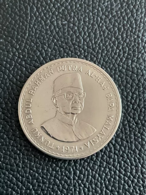 Malaysia 5 Ringgit coin Tunku Abdul Rahman Putra Al-Haj Bapa 1971