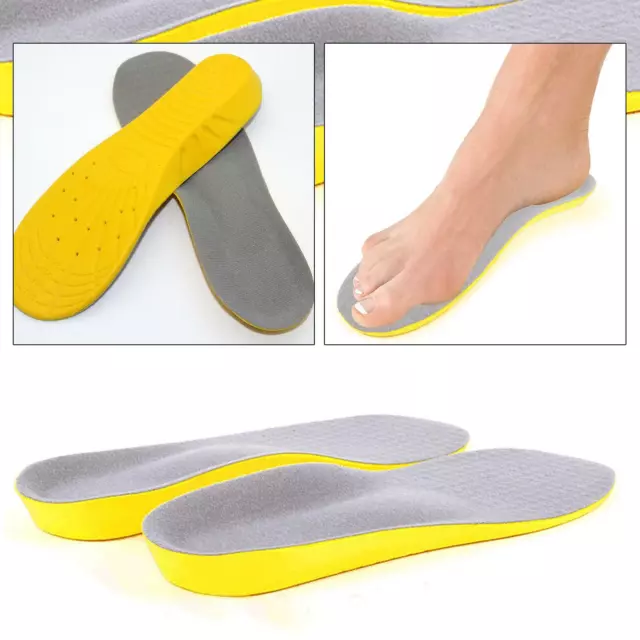 Memory Schaum Unisex Orthopädische Schuhpads Trainer Fuss Füsse Komfort Weiche Einlegesohlen 3