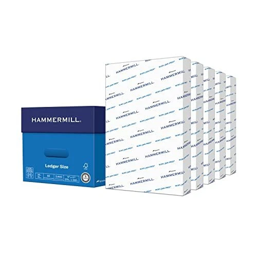 Printer Paper, 20 lb Copy Paper, 11 x 17 - 5 Ream (2,500 Sheets) - 92 Bright,...