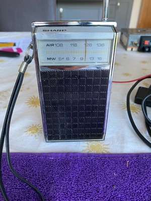 1970S VINTAGE TRANSISTOR radio - SHARP FX MW/AIR aircraft spotting ...