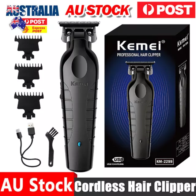 Kemei Cordless Hair Clipper Electric Hair Clipper Zero Gap Trimmer HairCut 2299