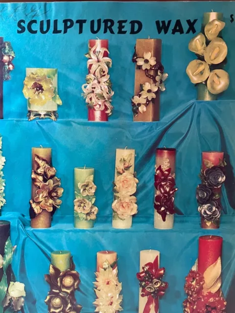 1966 Folleto De Curso Artesanal De Cera Esculpida Velas Decorativas Artesanías Flores De Cera
