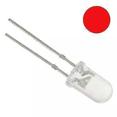 10 x Red Flashing Blinking 5mm LED Bulb