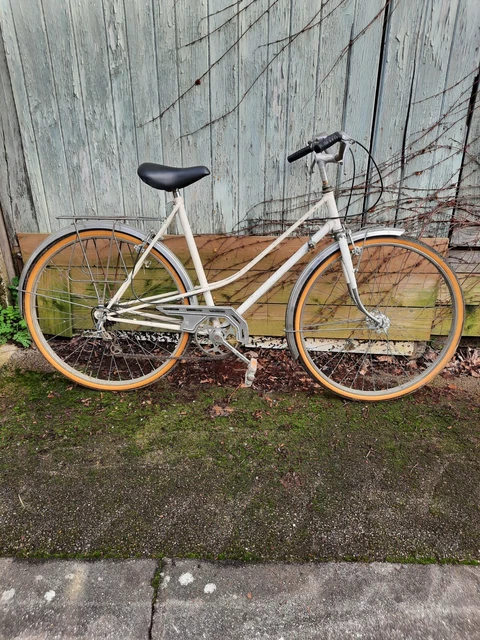 Vélo Ancien Homme ROBUST - Vintage Acier Argenté - À Patins