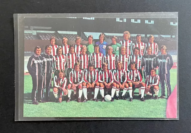 Fks Euro Soccer Football Clubs Postcard - Sheffield United - 1975