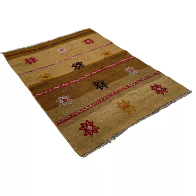 Traditional Turkish Kilim Rug ,Vintage Türkischer Kilim-Teppich , 114 X 82 cm 2