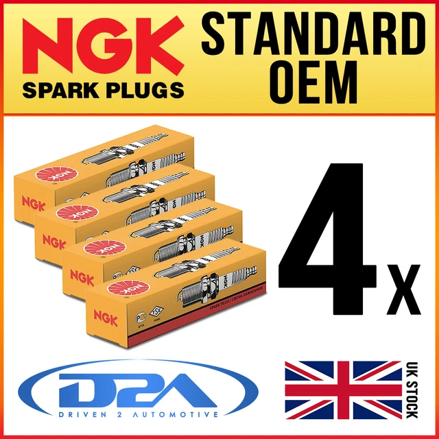 Ngk Cr7e Set Of 4 NGK DR9EA Spark Plugs (Part #3437) - For
