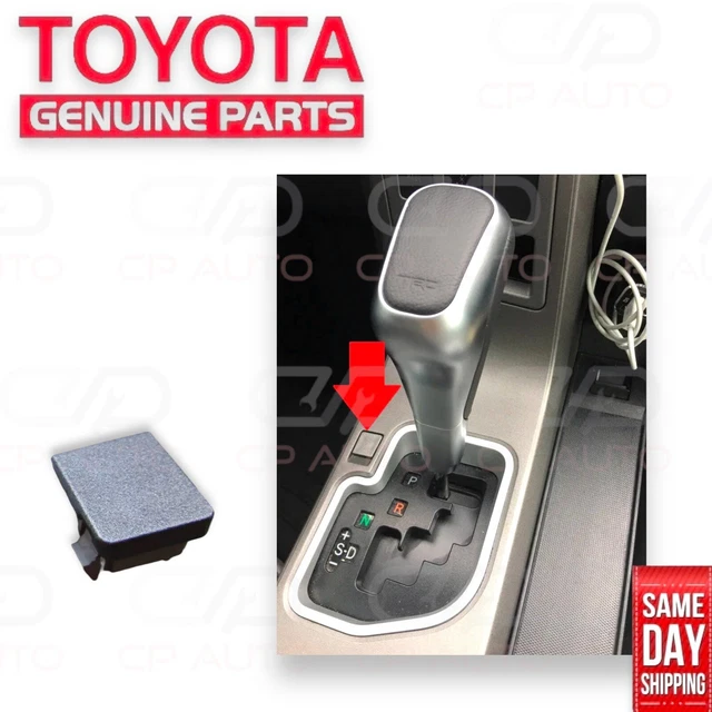 Genuine Toyota Yaris Shift Lock Release Button Cover – 2006-2015, A/T, OEM Black Plastic