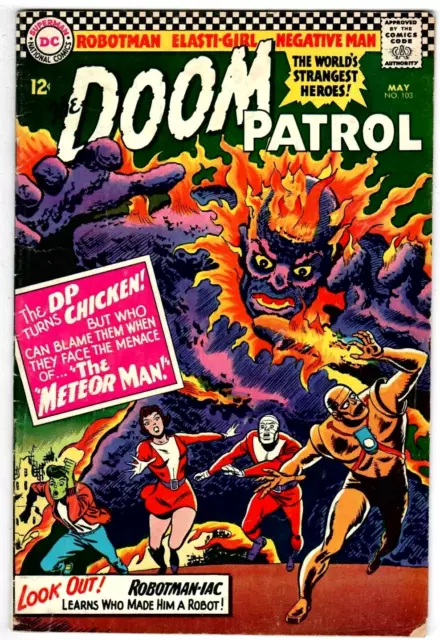The Doom Patrol # 103  Vintage D.C. 5/66 Beast Boy App. 5.0  Silver-Age 12c🚛