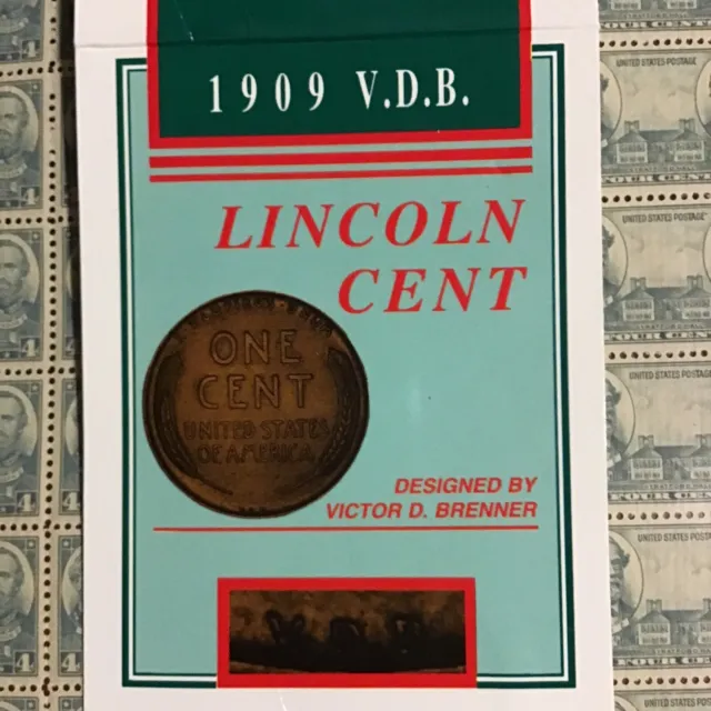 1909 VDB 1C BN Lincoln Cent Educational Pamphlet w/cent