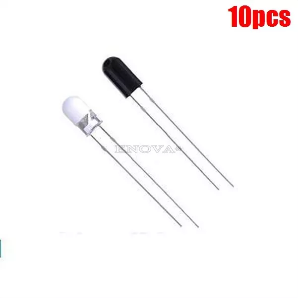 20Pcs 5Mm 940Nm Leds Infrared Emitter/Ir Receiver 10Pairs Diode Ic New xs