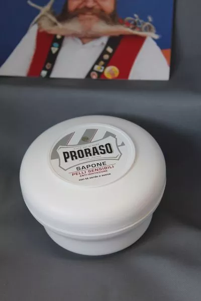 Proraso Shaving Soap white sensitive Rasierseife mit grünem Tee 150ml