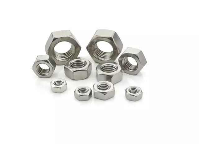 Metric DIN934 Stainless Steel Hex Nut Screw Nut M1.6 M2 M2.5 M3 M4 M5 M6 M8 M10