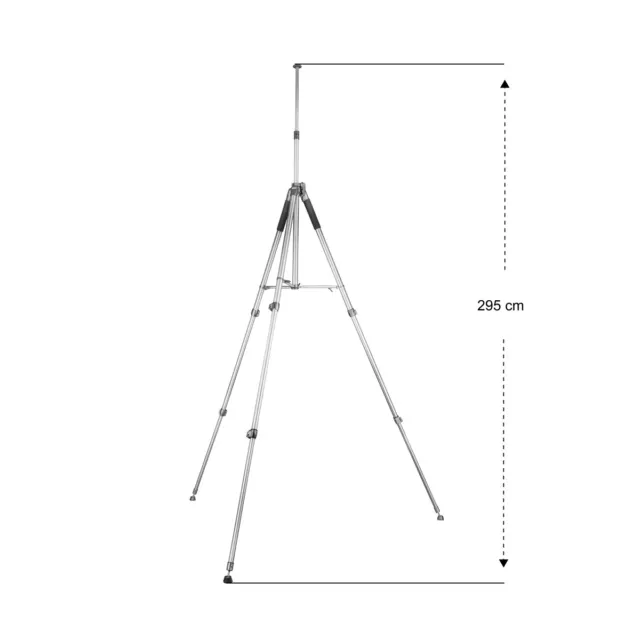 mantona Alto 295 Stativ mit Kurbelsäule 295cm, Belastbarkeit: 6 bis 10kg 2