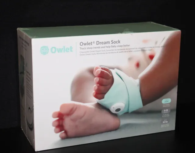 Owlet Dream Sock® - Monitor inteligente para bebé aprobado por la FDA - Track Live Pulse (Corazón) Ra