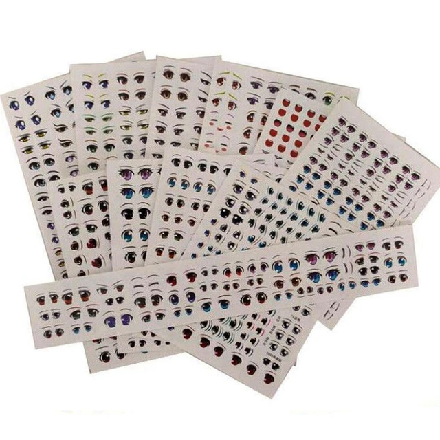 Autocollants Avec Des Personnages De Dessins Animés Avec Différentes