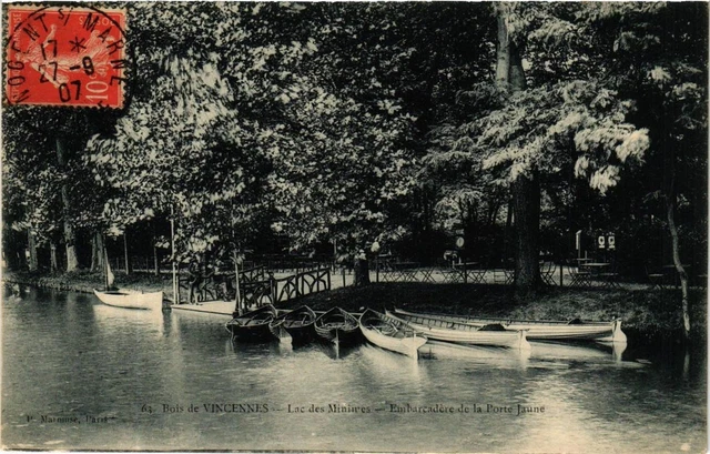 CPA PARIS 12th Bois de Vincennes. Embarcadere des la Porte Jaune (241423)