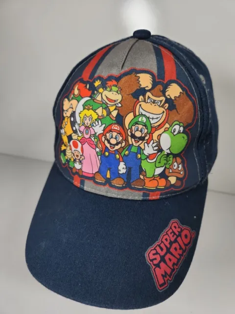 Super Mario Hat Boys Youth Snapback Baseball Cap Donkey Kong Bowser Luigi Peach