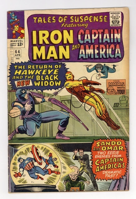 Tales of Suspense #64 GD+ 2.5 1965 1st app. Black Widow costume
