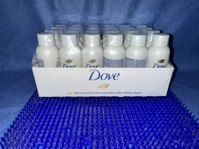 Dove Sensitive Skin Hypoallergenic Body Wash 1.8 oz Travel Size Pack Of 24