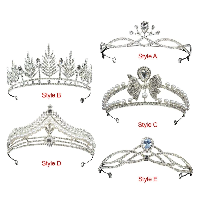 Luxe Princesse Coiffes Strass Tiara Fashion Queen Shinning Couronne de Mariée