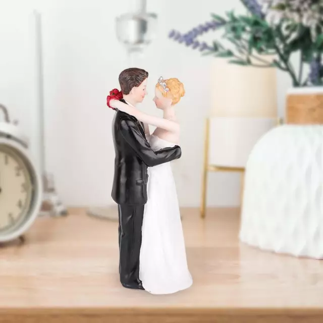 Wedding Cake Topper Funny Couple Statue 1Pcs Romantic Unique Handmade Cake