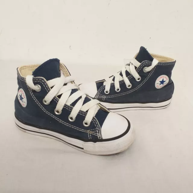 Top alto blu Converse per bambini taglia 8 (H12)
