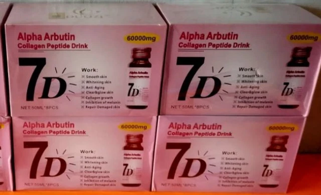 ALPHA ARBUTIN COLLAGEN Peptide 7D 8pcs Dring (one box £27.99 - PicClick UK
